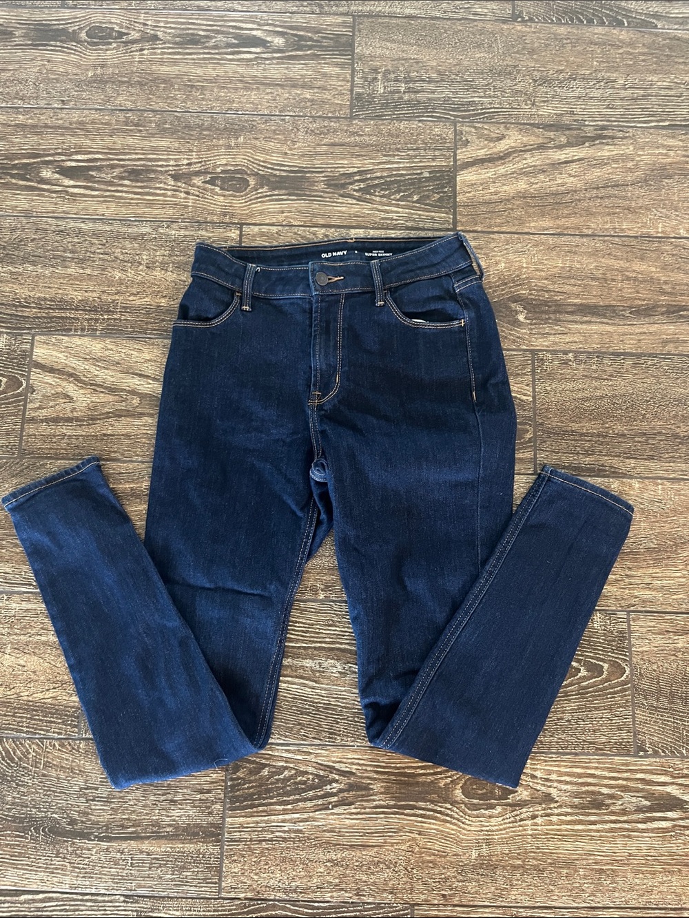 Old Navy Dark Blue Women's High Ride Super Skinny Jeans, Never Worn